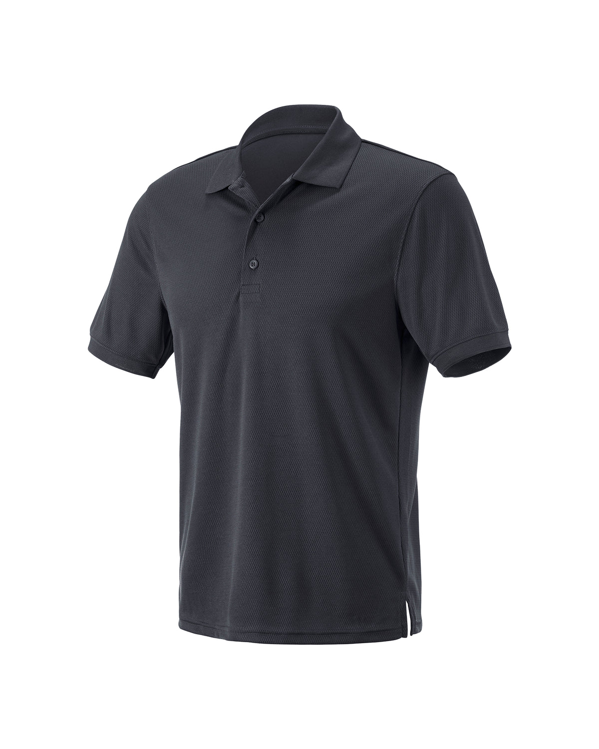 STRAUSS Performance Polo Shirt in black on a plain product background