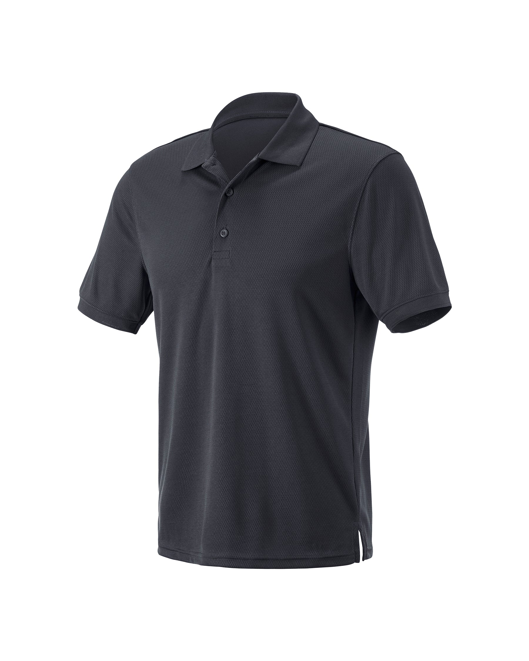 STRAUSS Performance Polo Shirt in black on a plain product background