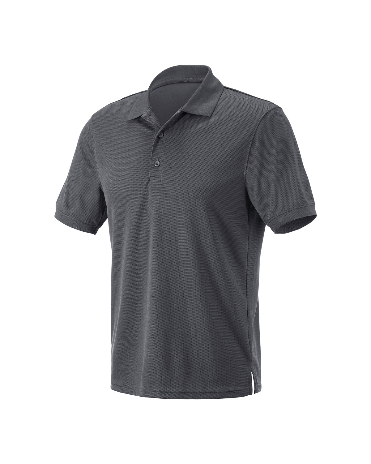 STRAUSS Performance Polo Shirt in carbon gray on a plain product background