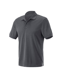 STRAUSS Performance Polo Shirt in carbon gray on a plain product background