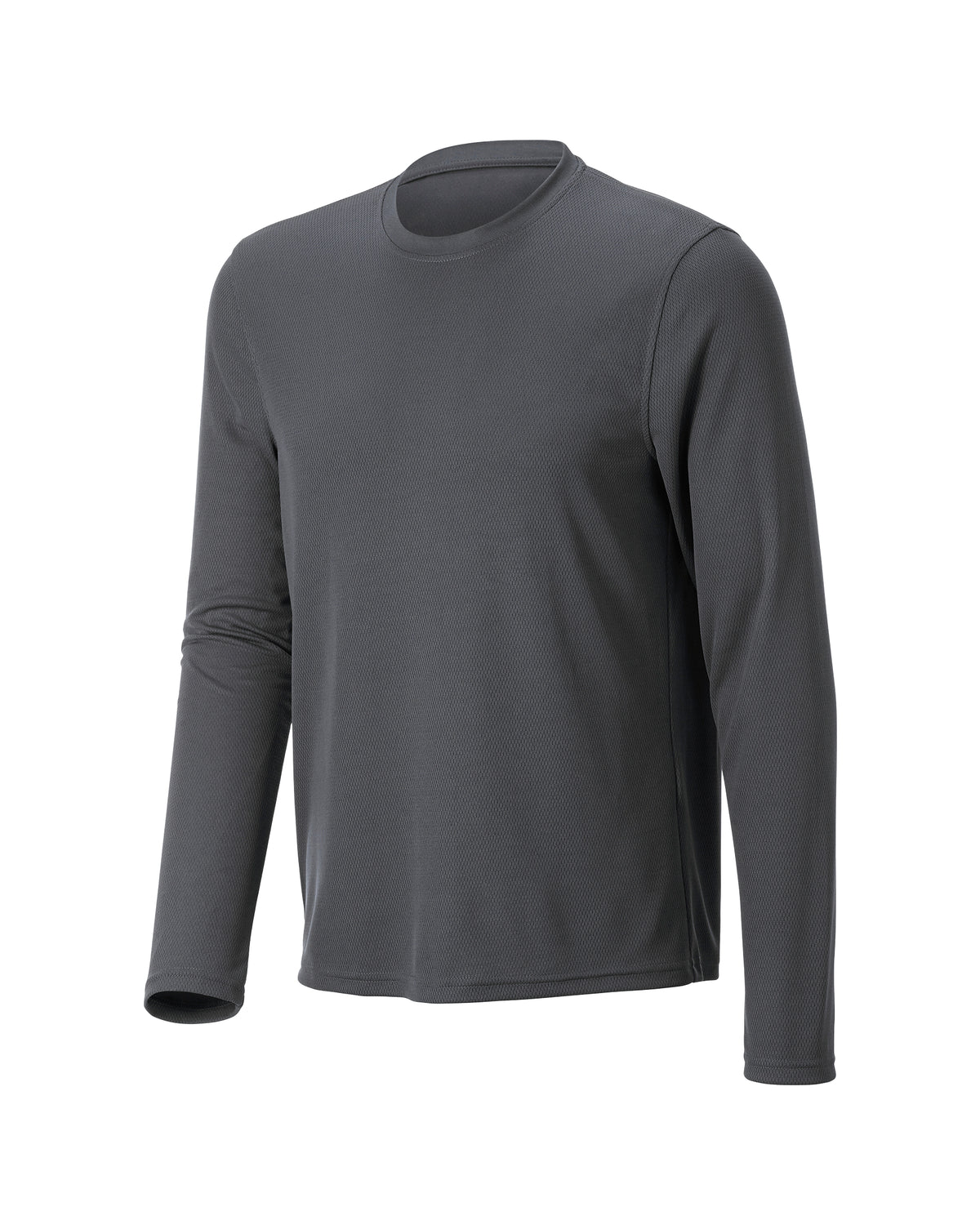 STRAUSS Performance Long Sleeve Shirt in carbon gray on a plain product background