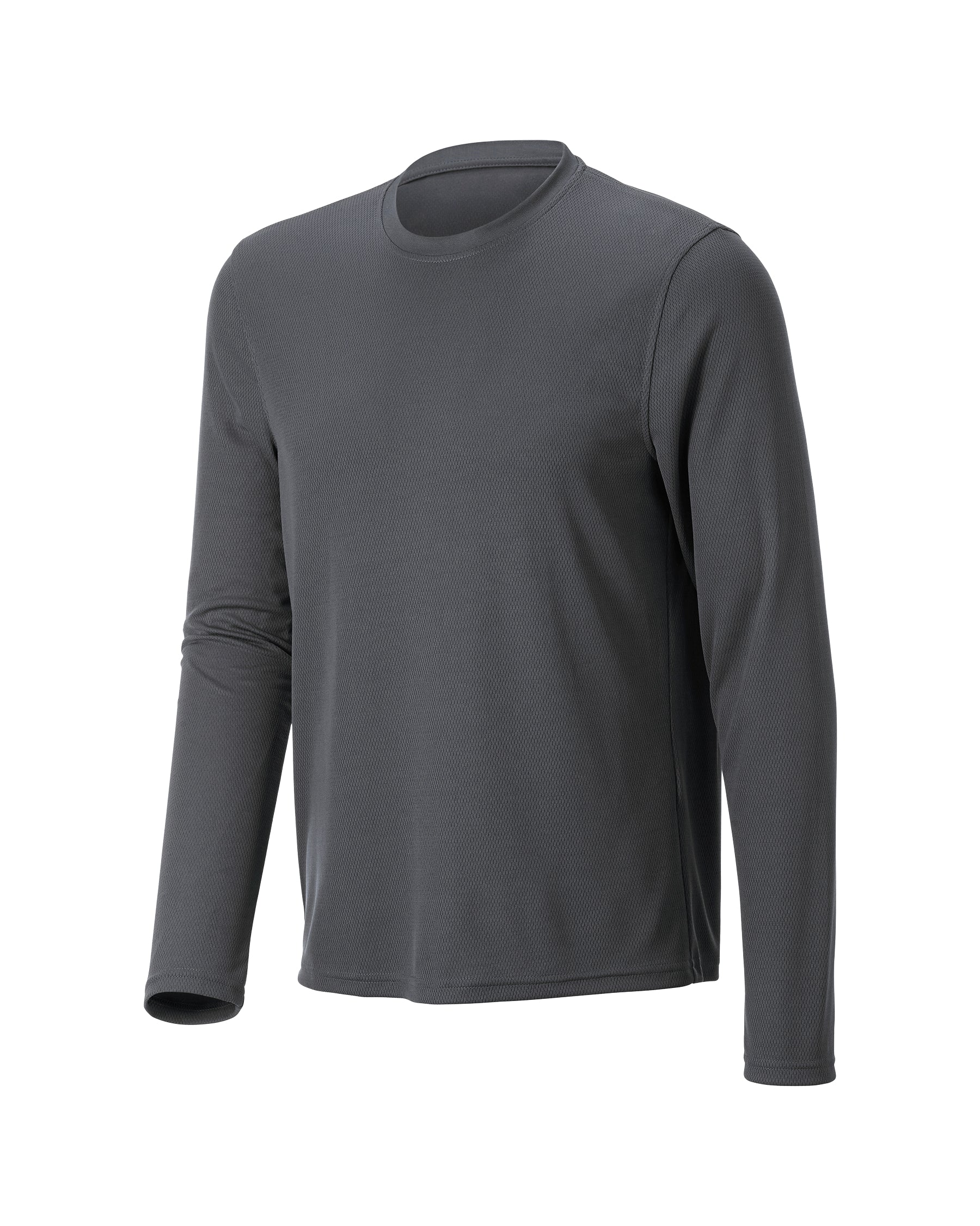 STRAUSS Performance Long Sleeve Shirt in carbon gray on a plain product background