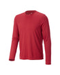 STRAUSS Performance Long Sleeve Shirt in fire red on a plain product background