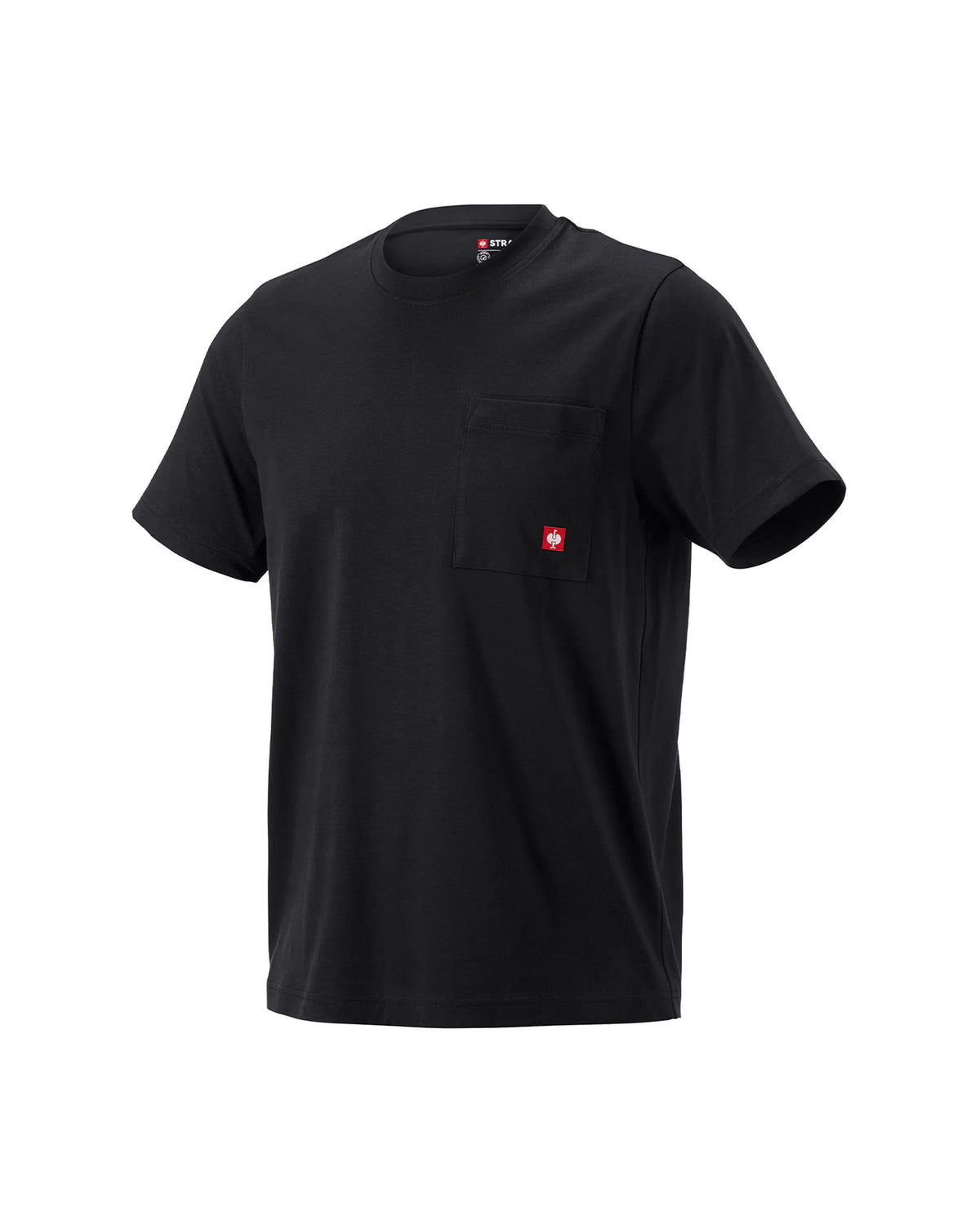 STRAUSS Pocket T-Shirt e.s.iconic in black on a plain product background