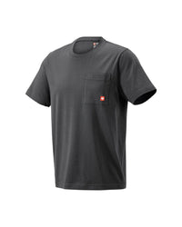 STRAUSS Pocket T-Shirt e.s.iconic in carbon gray on a plain product background