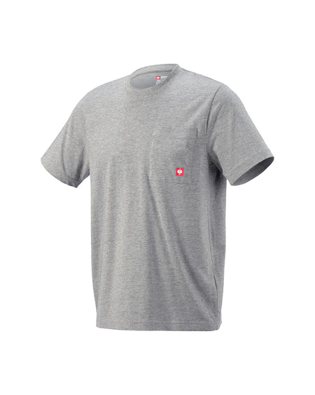 STRAUSS Pocket T-Shirt e.s.iconic in gray melange on a plain product background