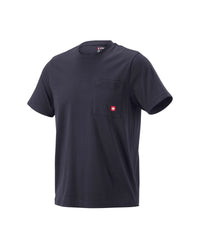 STRAUSS Pocket T-Shirt e.s.iconic in nero blue on a plain product background