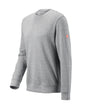 STRAUSS e.s.iconic crew neck sweatshirt in gray melange, front view