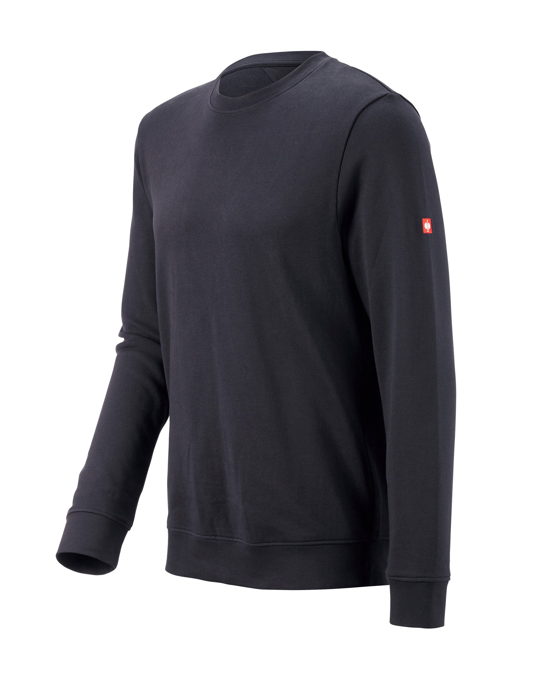 STRAUSS e.s.iconic crew neck sweatshirt in nero blue, front view