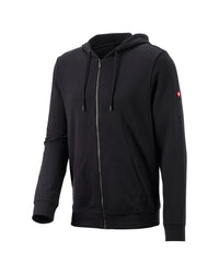 STRAUSS e.s.iconic full-zip hoodie in black, front view