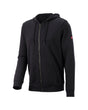 STRAUSS e.s.iconic full-zip hoodie in black, front view