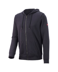 STRAUSS e.s.iconic full-zip hoodie in nero blue, front view