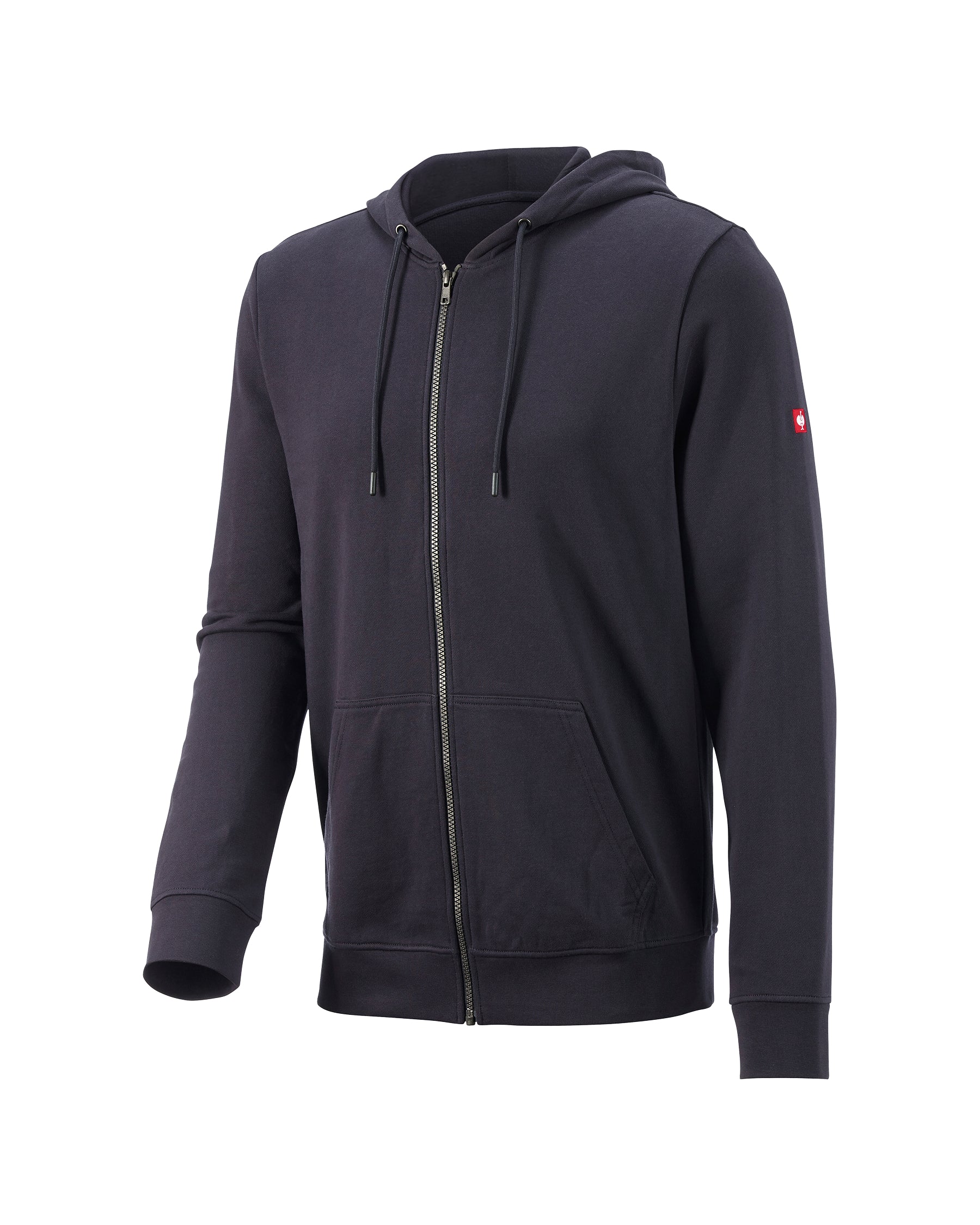STRAUSS e.s.iconic full-zip hoodie in nero blue, front view