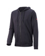 STRAUSS e.s.iconic full-zip hoodie in nero blue, front view