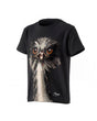 Kids' STRAUSS Cotton Stretch T-Shirt in black on a plain product background