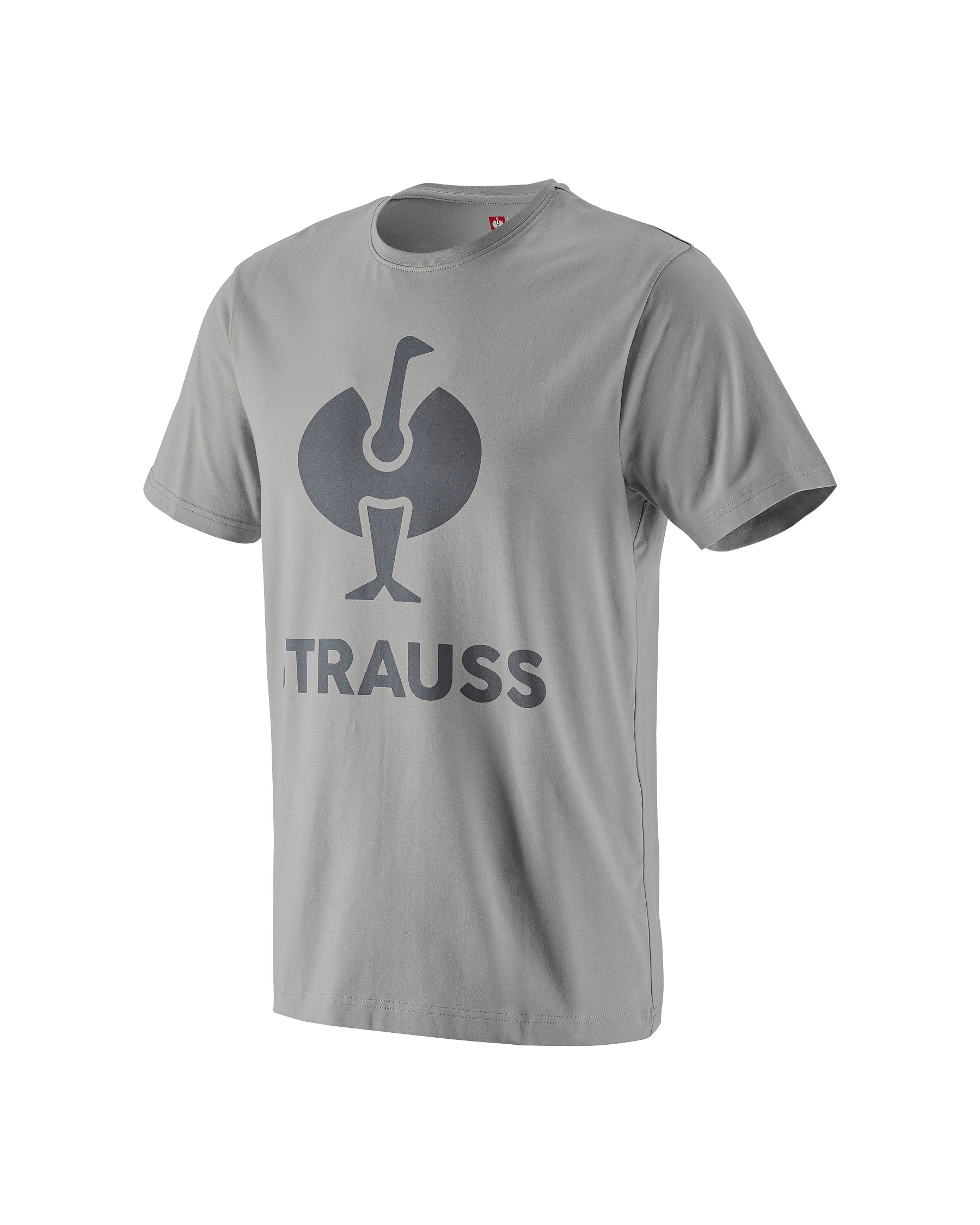 STRAUSS T-Shirt e.s.concrete in pearl gray on a plain product background