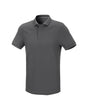 STRAUSS Cotton Stretch Polo Shirt in carbon gray on a plain product background