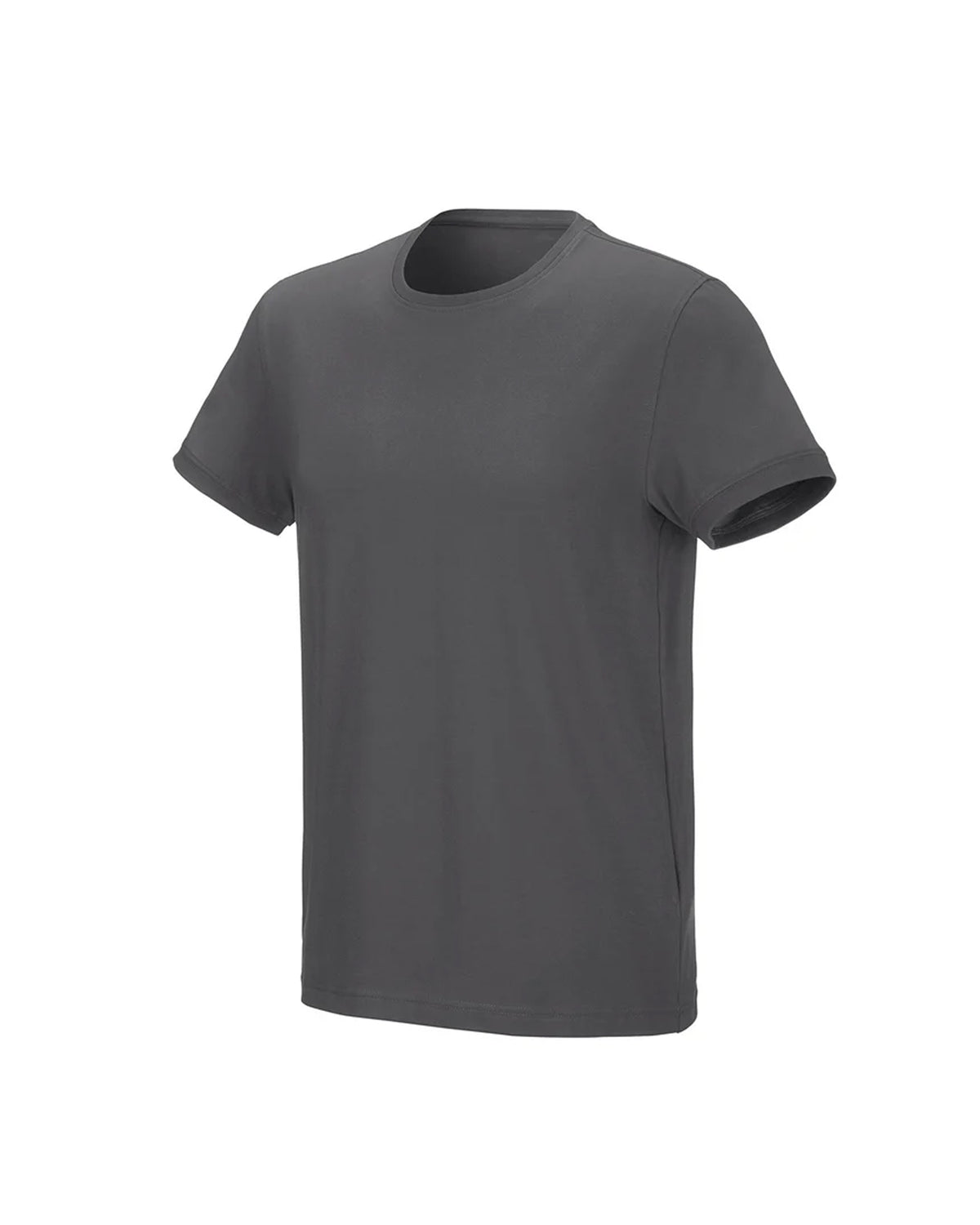 STRAUSS Cotton Stretch T-Shirt in carbon gray on a plain product background