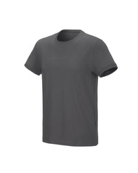 STRAUSS Cotton Stretch T-Shirt in carbon gray on a plain product background