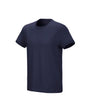 STRAUSS Cotton Stretch T-Shirt in navy on a plain product background