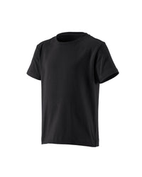 Kids' STRAUSS Cotton Stretch T-Shirt in black on a plain product background