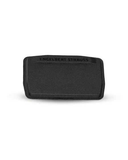 Black STRAUSS e.s.tool concept magnetic field adapter for attaching tools to the modular work belt.