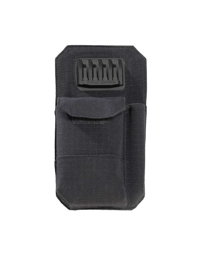 Black STRAUSS e.s.tool concept nails and screws bag with modular pockets and belt attachment points.