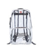 Clear STRAUSS e.s.e:pic backpack with shoulder straps and transparent storage compartments.