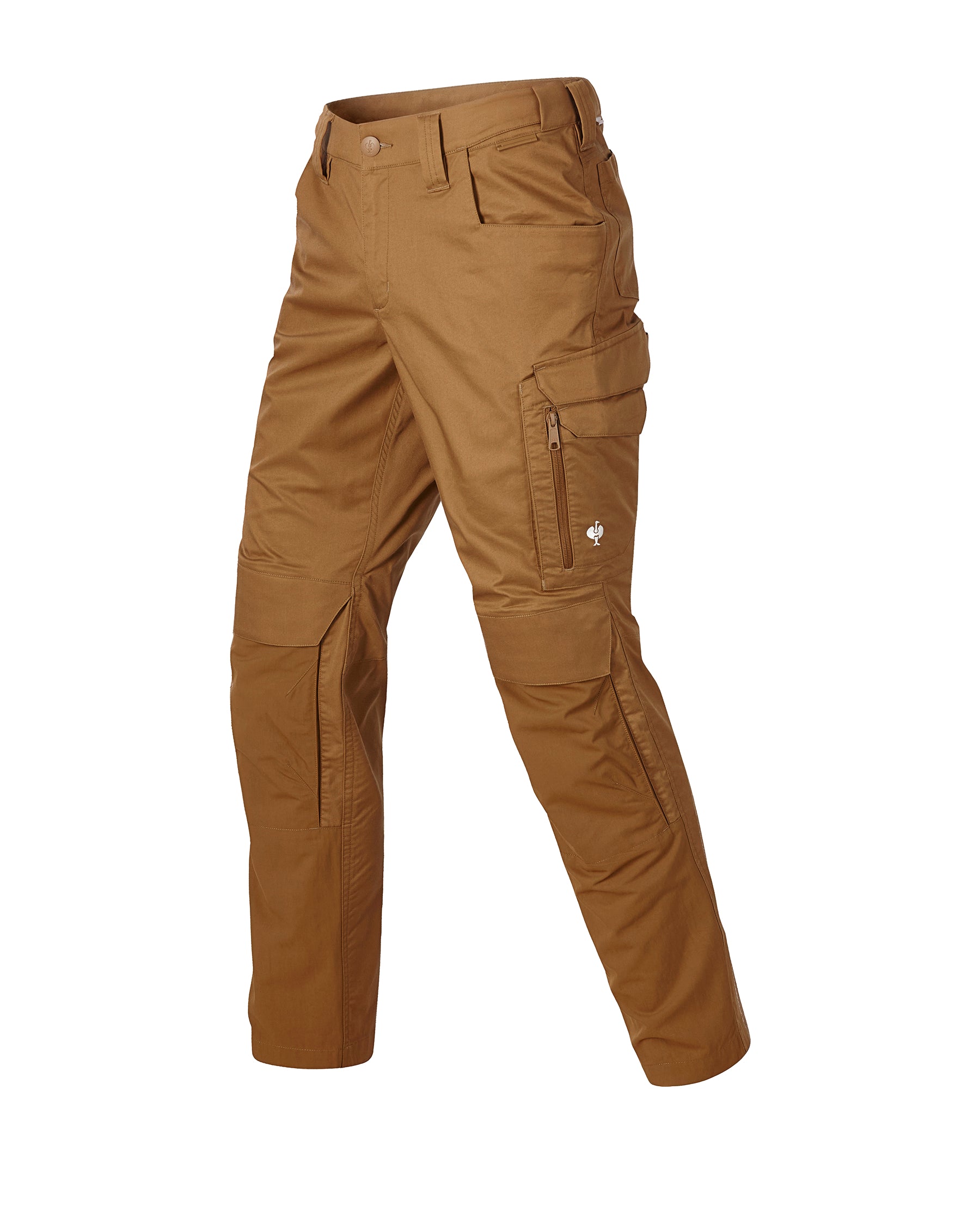 STRAUSS Work Pants e.s.concrete light in desert brown, front view