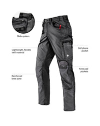 Feature view of Work Pants e.s.concrete light in black, showing workwear pocket details