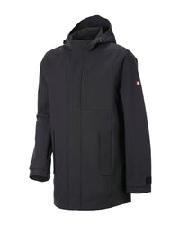 STRAUSS e.s.e:pic waterproof rain coat in black