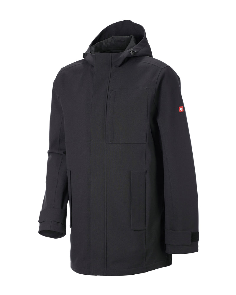 STRAUSS e.s.e:pic waterproof rain coat in black
