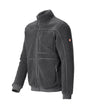 STRAUSS e.s.e:pic sherpa fleece jacket in carbon gray
