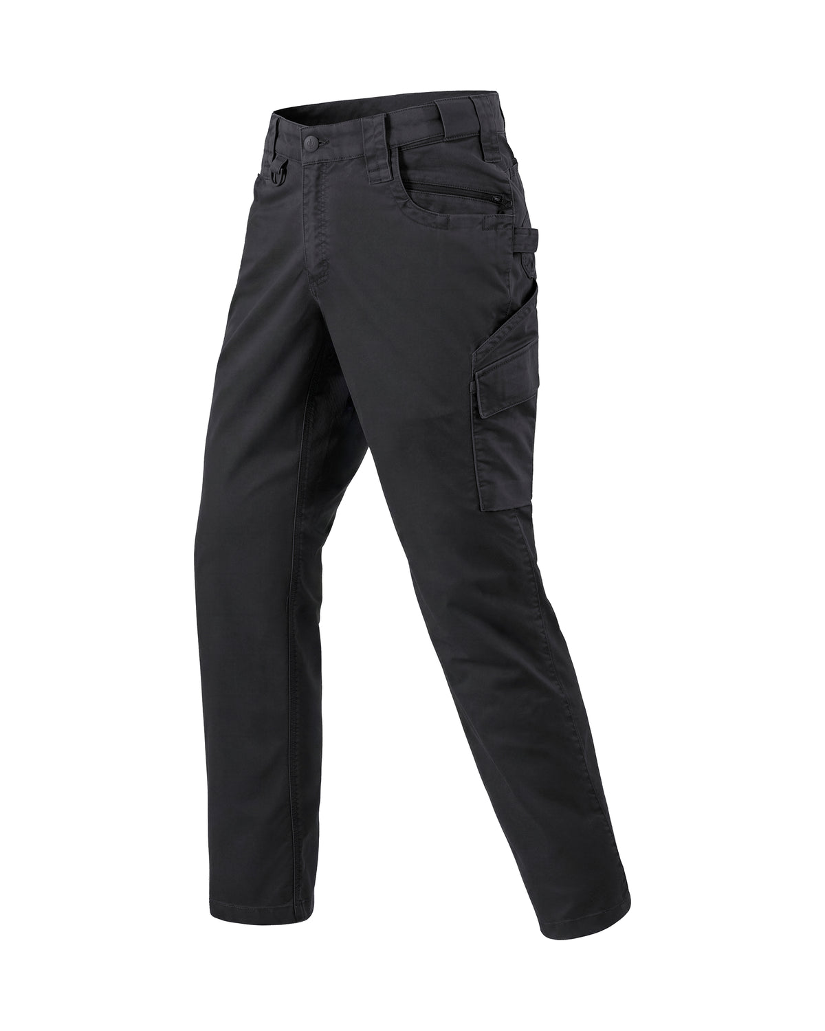 STRAUSS Twill Cargo Work Pants e.s.e:pic in black, front view