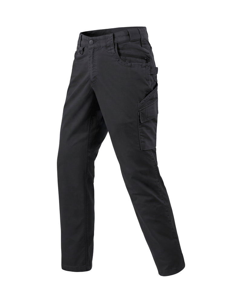 STRAUSS Twill Cargo Work Pants e.s.e:pic in black, front view