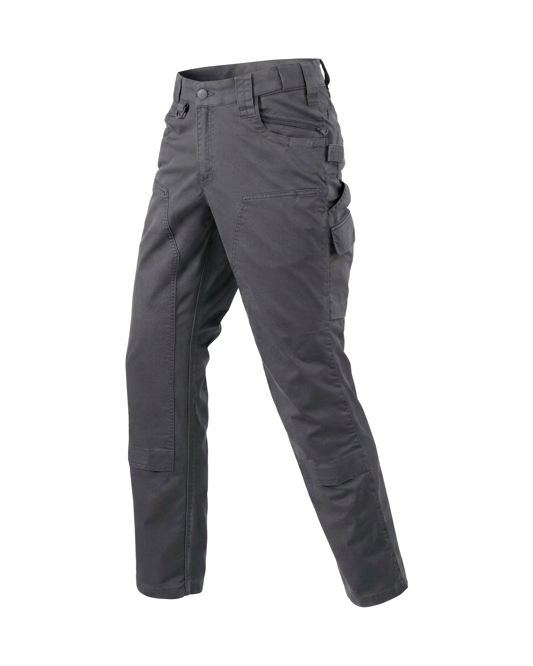 STRAUSS Double Front Twill Cargo Work Pants e.s.e:pic in carbon gray, front view