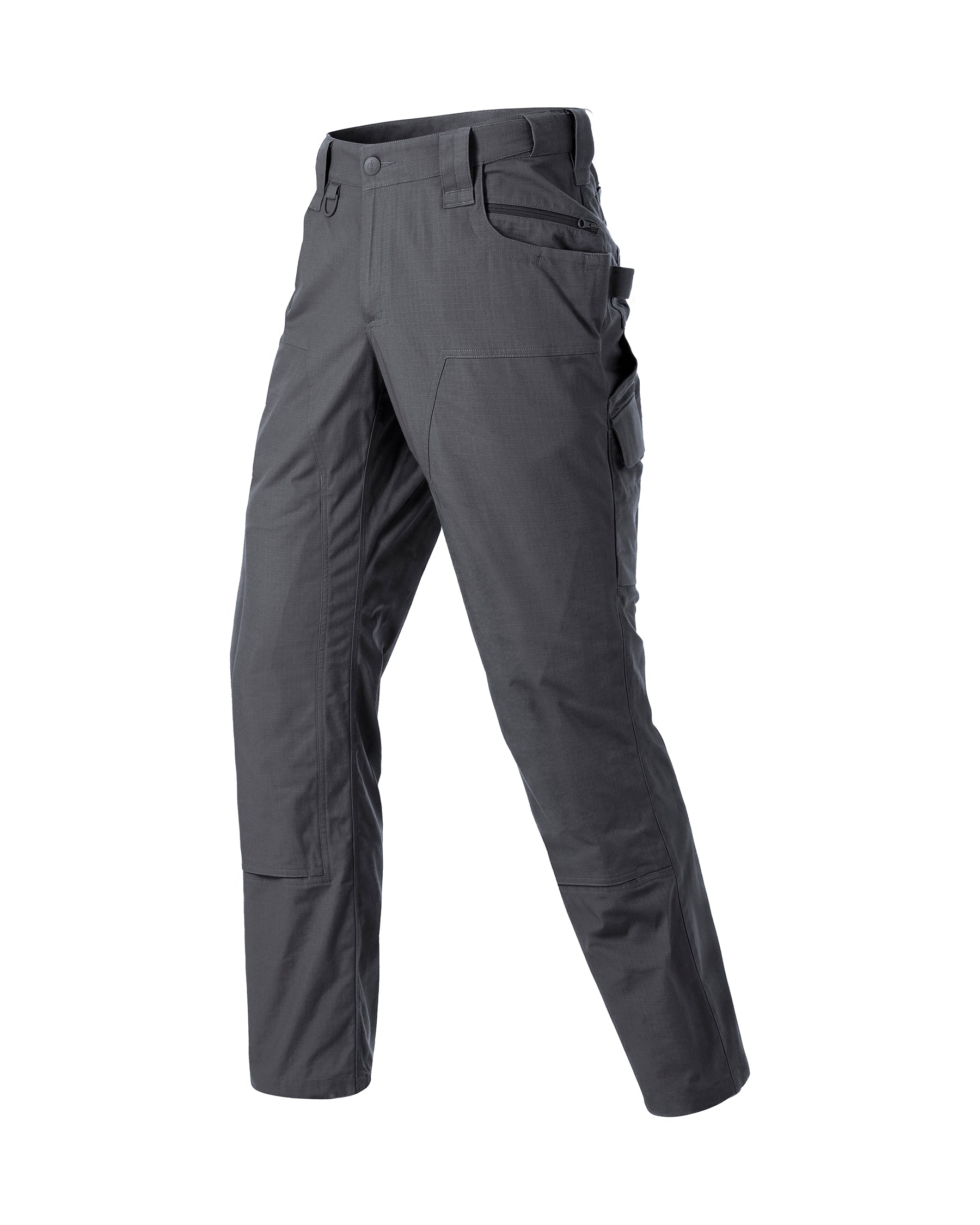 STRAUSS Double Front Ripstop Cargo Work Pants e.s.e:pic in carbon gray, front view