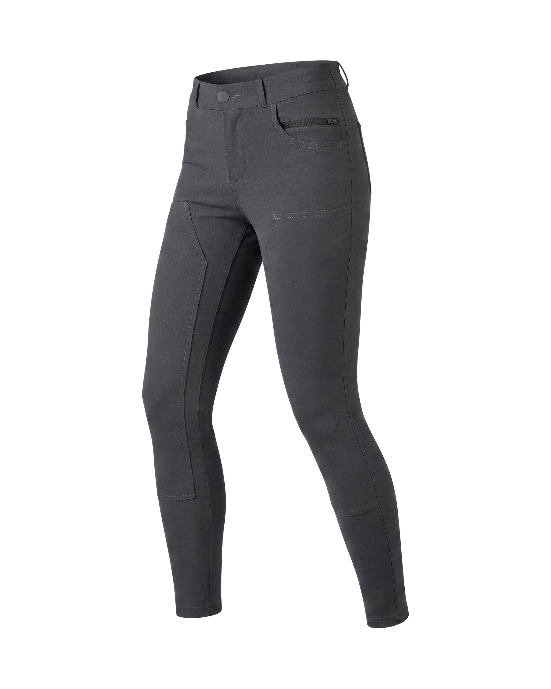 STRAUSS Women's Leggings e.s.e:pic in carbon gray, front view