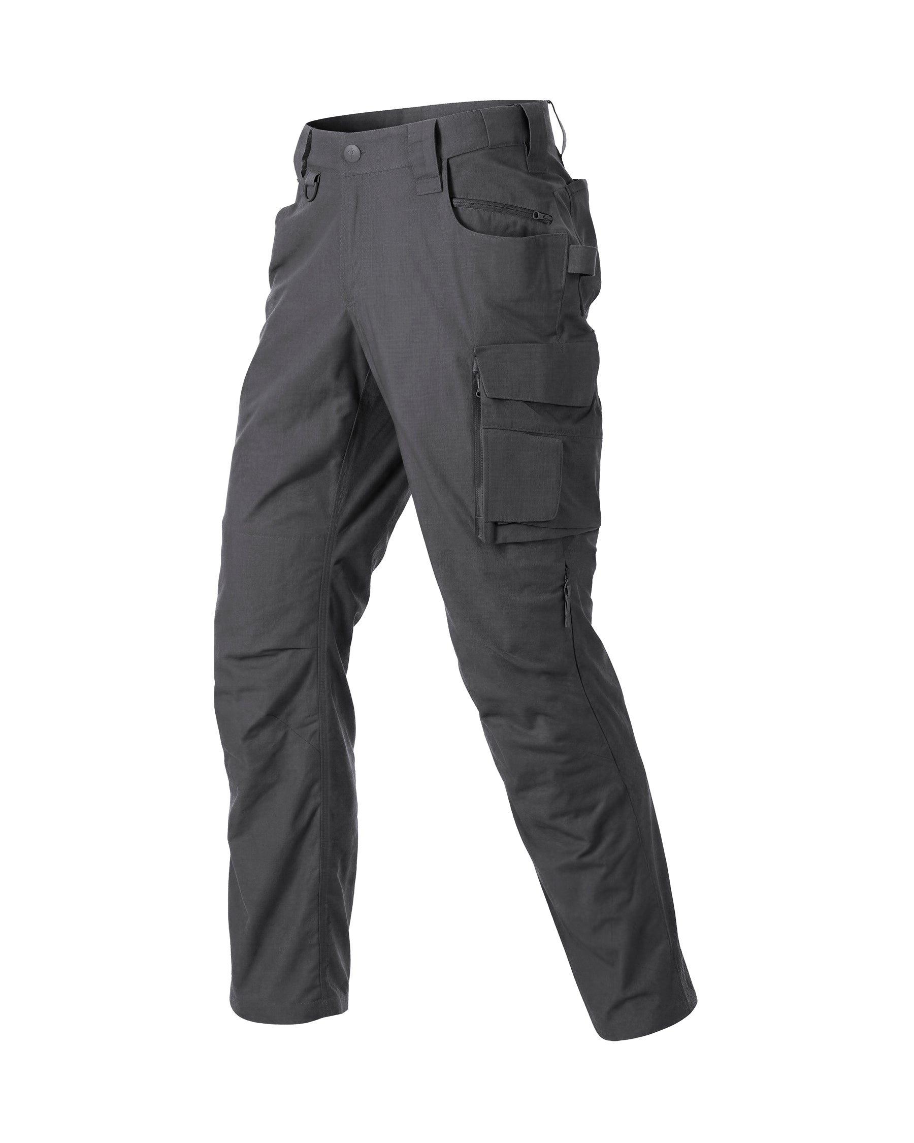 STRAUSS Women's Ripstop Cargo Work Pants e.s.e:pic in carbon gray, front view