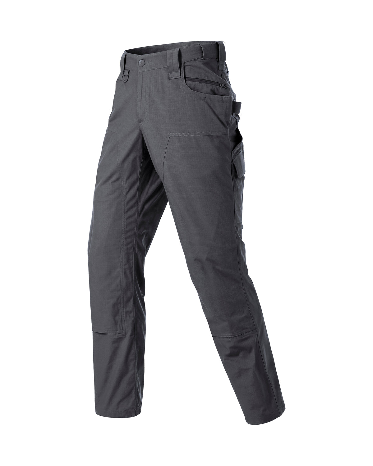 STRAUSS Women's Double Front Ripstop Cargo Work Pants e.s.e:pic in carbon gray, front view