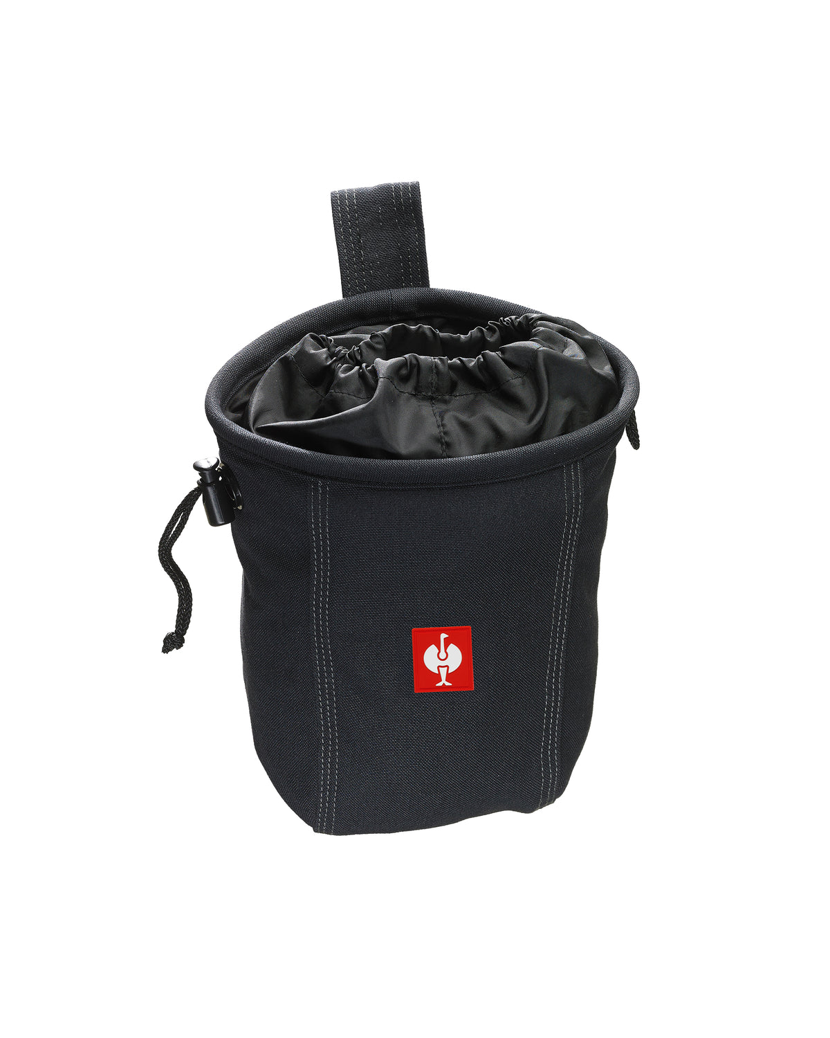 Black STRAUSS nail bag with modular pockets and belt attachment points.