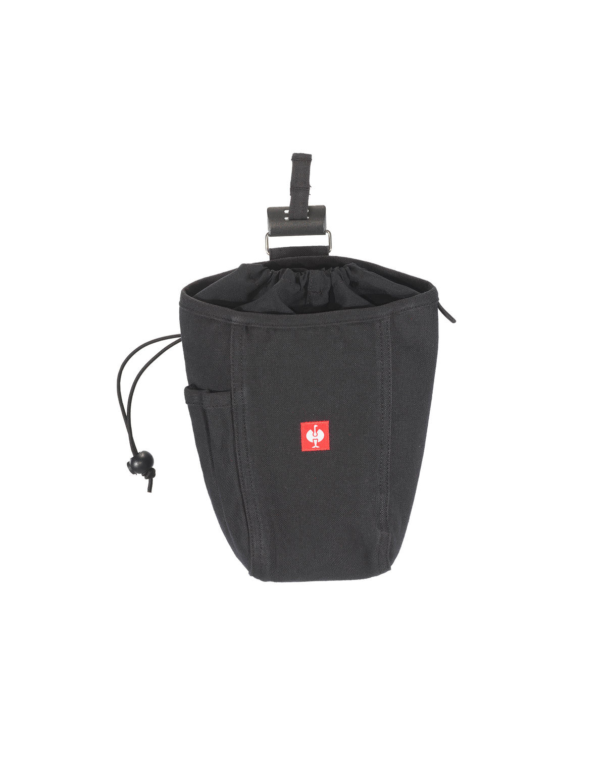 Black STRAUSS e.s.iconic nail bag with modular pockets and belt attachment points.