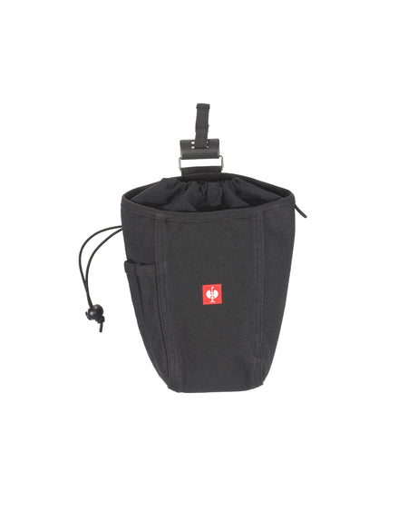 Black STRAUSS e.s.iconic nail bag with modular pockets and belt attachment points.