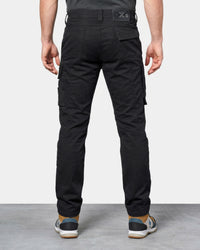 Cargo Work Pants e.s.motion ten in oxid black worn by a model, rear view