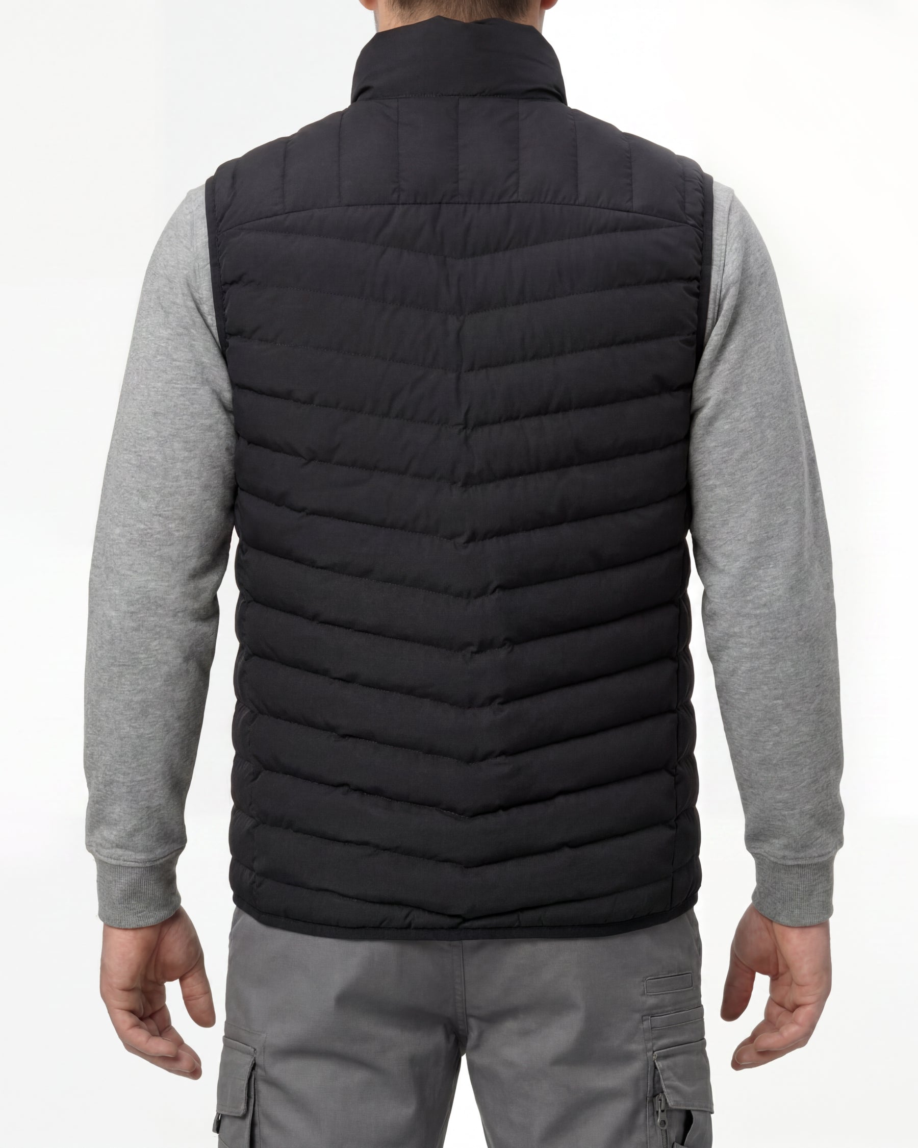 STRAUSS e.s.motion ten vest in oxid black worn, back view