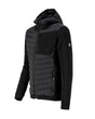 STRAUSS e.s.motion ten hybrid hooded jacket in black
