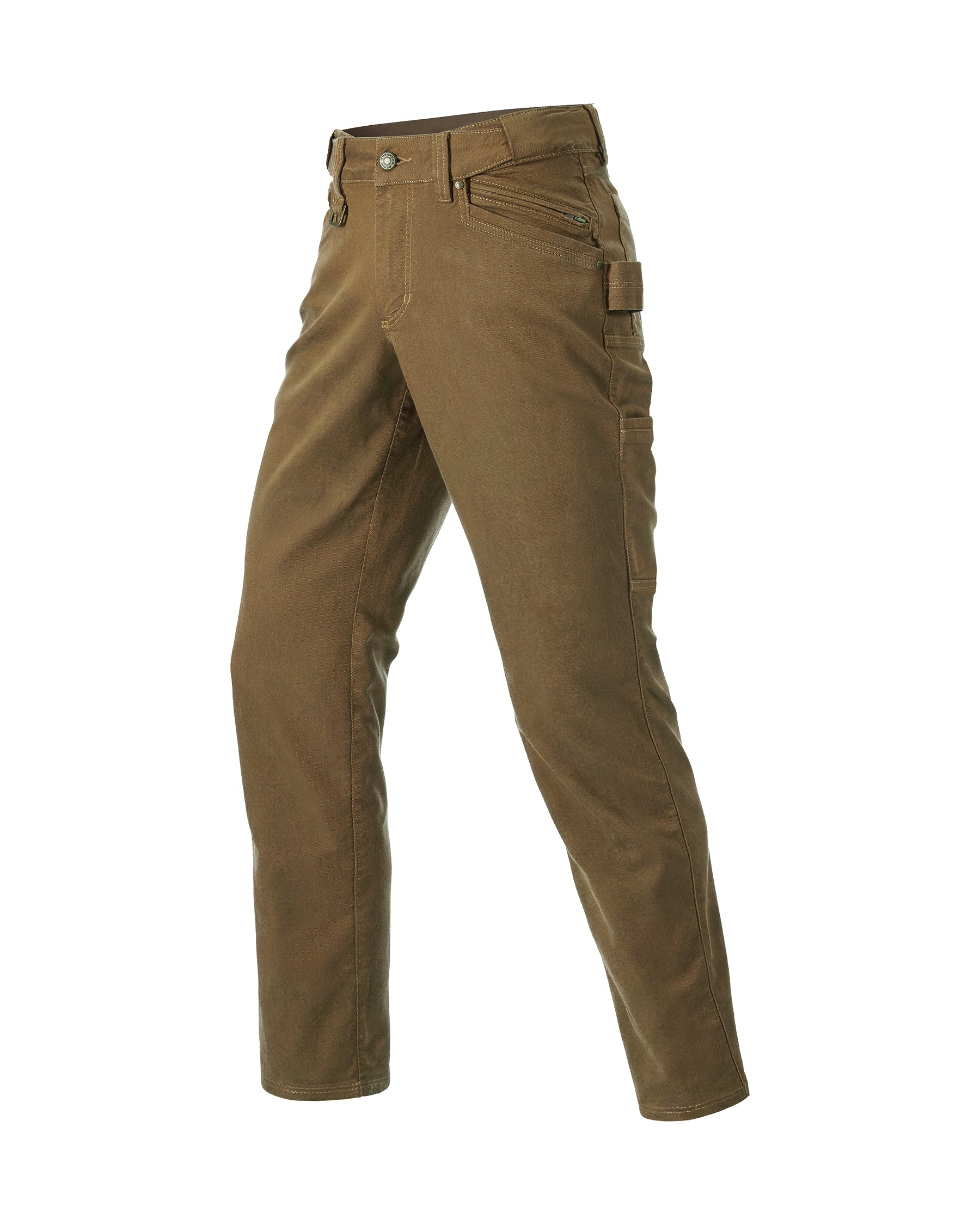 STRAUSS Multipocket Work Pants e.s.vintage in sepia, front view