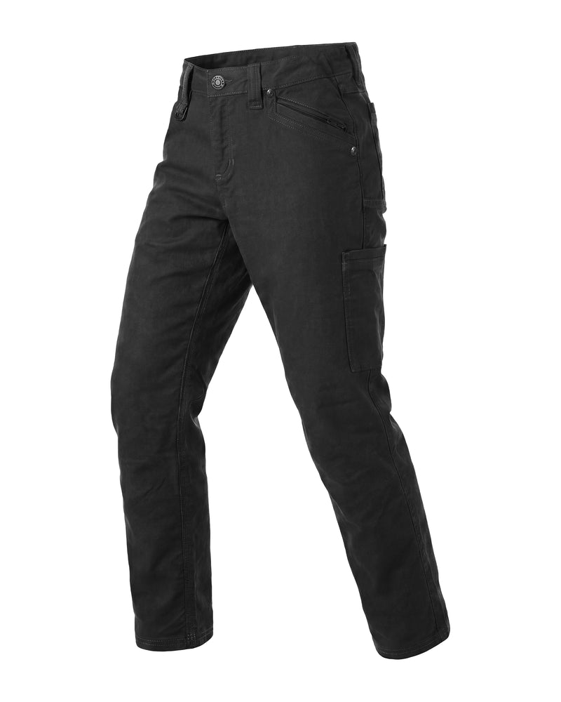 STRAUSS Kids' Multipocket Pants e.s.vintage in black, front view