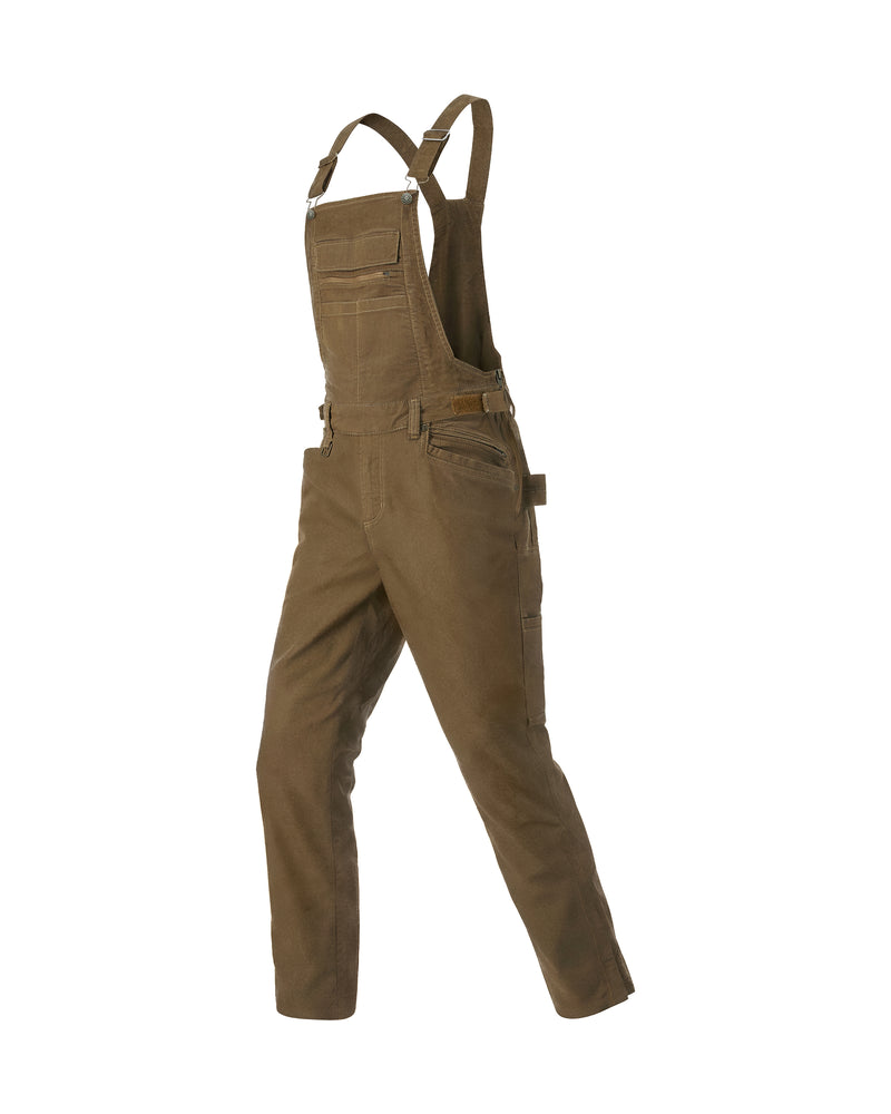STRAUSS Multipocket Work Bib Overall e.s.vintage in sepia, front view