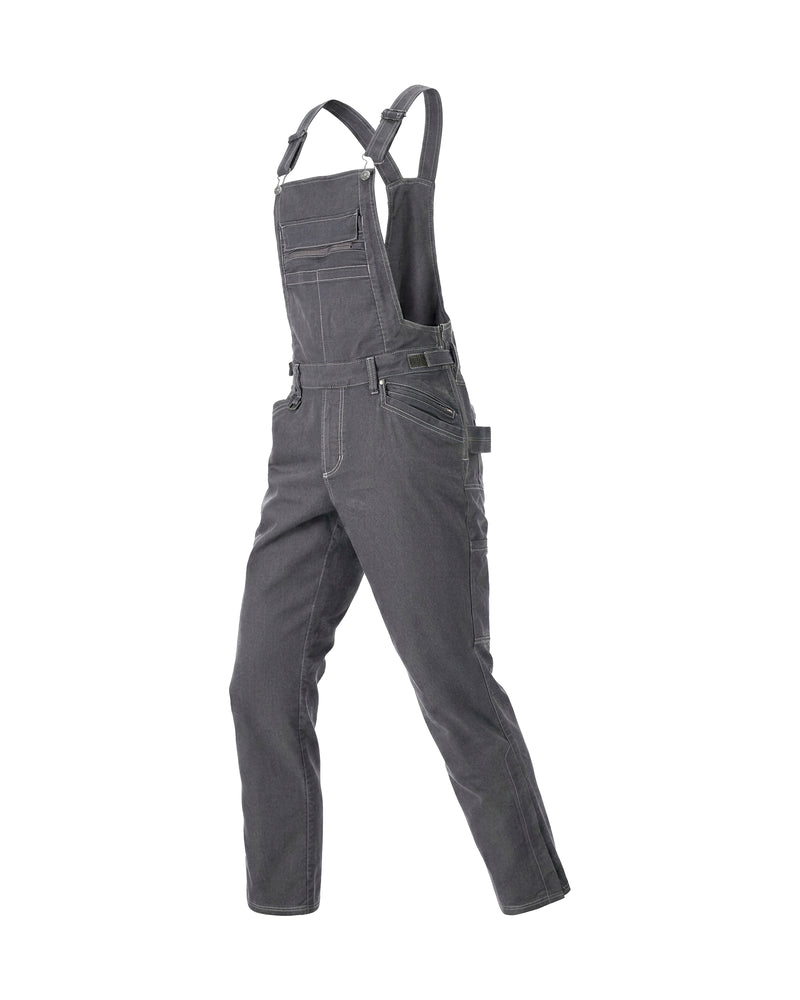 STRAUSS Multipocket Work Bib Overall e.s.vintage in pewter, front view